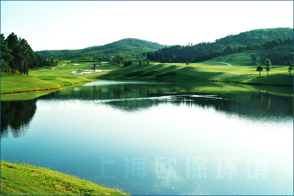 中山高爾夫,人工湖治理,浮水噴泉，浮水噴泉曝氣機