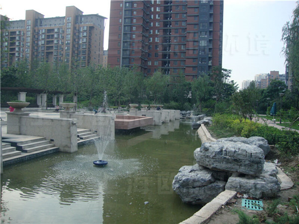 北京一小區(qū)用中水深度凈化濾槽出水作為人工湖補(bǔ)水