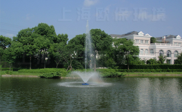 OBAO浮水噴泉式曝氣機(jī)在人工湖中的運(yùn)用