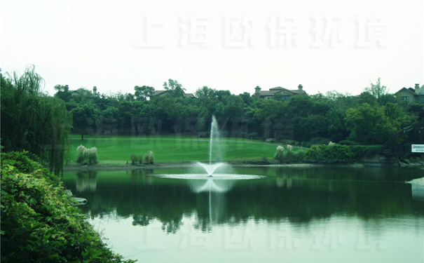 浮水噴泉曝氣機(jī)在佘山高爾夫景觀湖治理中應(yīng)用（一）