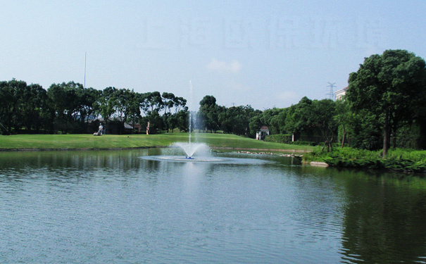 浮水噴泉曝氣機在湯臣高爾夫人工湖治理中應用（五）
