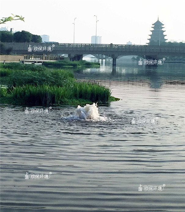 涌泉曝氣機湖泊中的應用