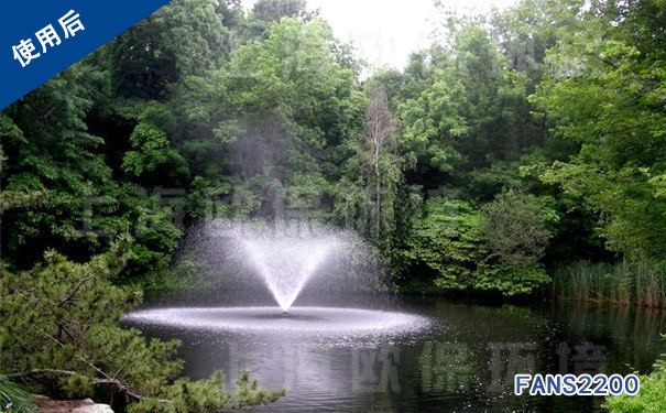 使用后-FANS噴泉曝氣機使用60天后，生態平衡逐漸恢復