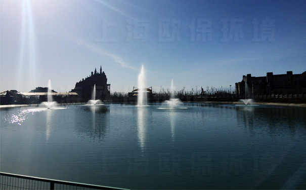 陽光下舞動的精靈-浮水噴泉，景觀湖治理