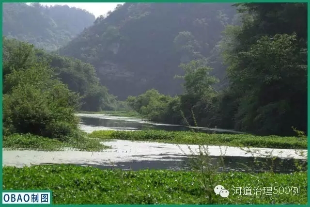 河道滯留塘系統處理山區污染河水