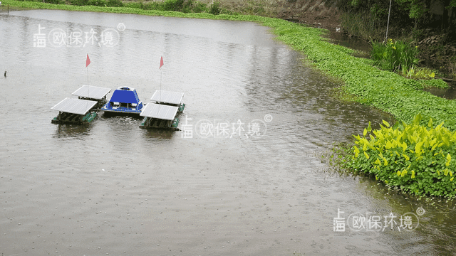 陰雨天太陽能控藻機工作不受影響，依然持續工作