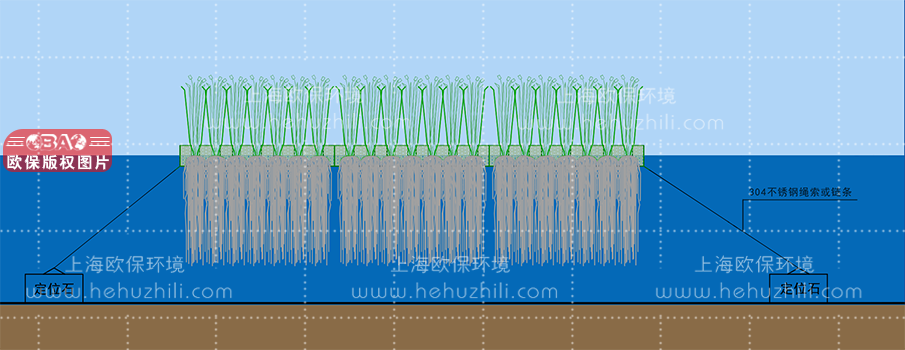浮動濕地安裝